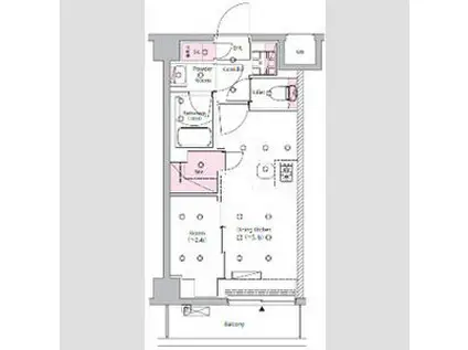 SYFORME NISHISUGAMO(1DK/2階)の間取り写真
