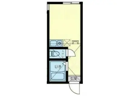 ユナイト宮崎台マイ・フェア・レディ(ワンルーム/2階)の間取り写真