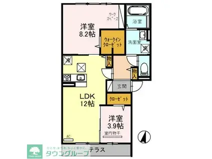 レジェーロ(2LDK/1階)の間取り写真