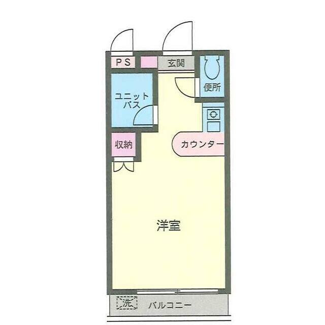 エクセレント海老名(ワンルーム/3階)の間取り写真