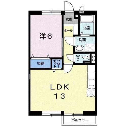 ザ・フォーレスト(1LDK/2階)の間取り写真