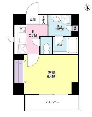 SONNEN HOF(1K/10階)の間取り写真
