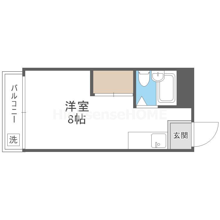 メイゾンサンライフ(ワンルーム/3階)の間取り写真
