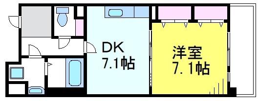 コーポレート武蔵境(1DK/2階)の間取り写真