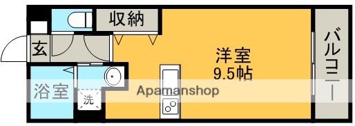 サウス RAINBOW(ワンルーム/5階)の間取り写真
