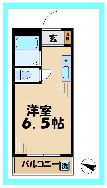 ゴールデンハイツ(1K/3階)の間取り写真