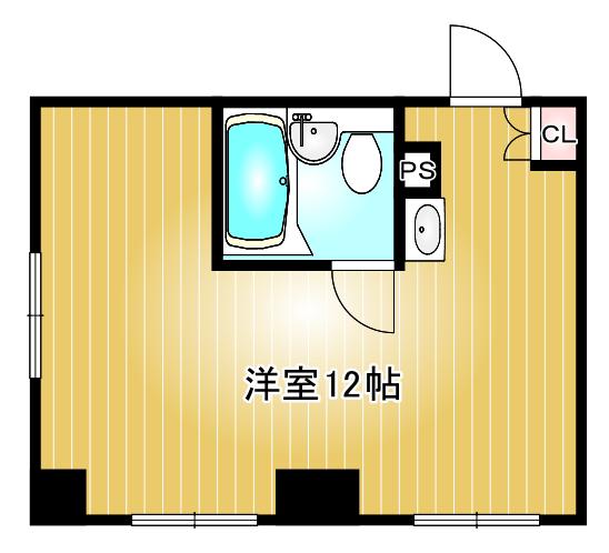 ライオンズ名古屋ビル(ワンルーム/3階)の間取り写真