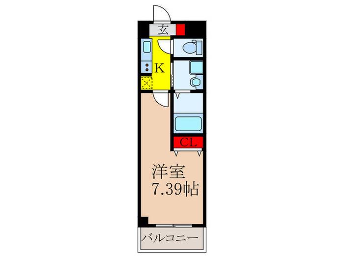 AILE池田(1K/2階)の間取り写真