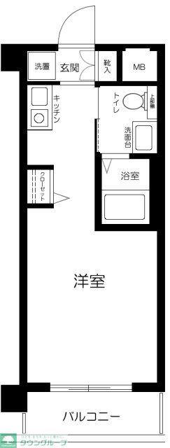 アクシルコート桜台(ワンルーム/9階)の間取り写真
