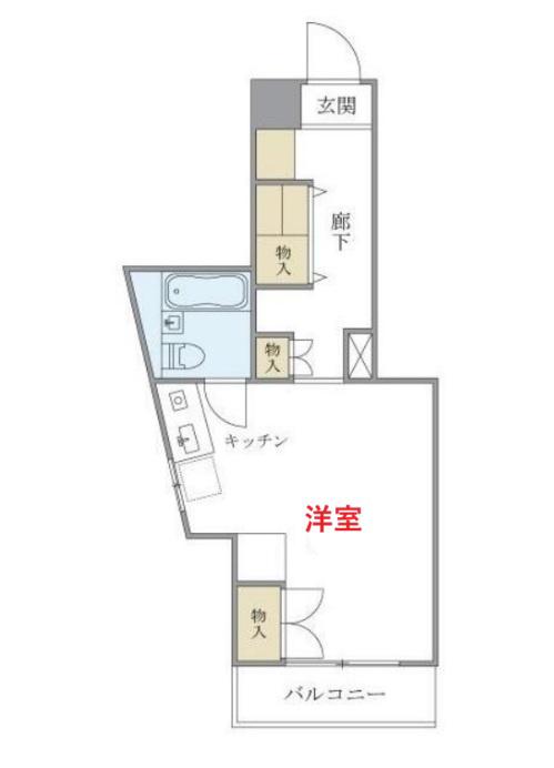スカイプラザIII(ワンルーム/7階)の間取り写真