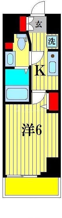 N-STAGE 三郷(1K/7階)の間取り写真
