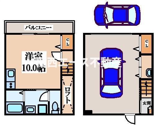 U-PROUD(ワンルーム/1階)の間取り写真