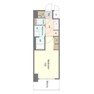 S-RESIDENCE名古屋菊井ALINE(1K/4階)の間取り写真
