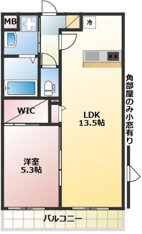 プレザント(1LDK/2階)の間取り写真
