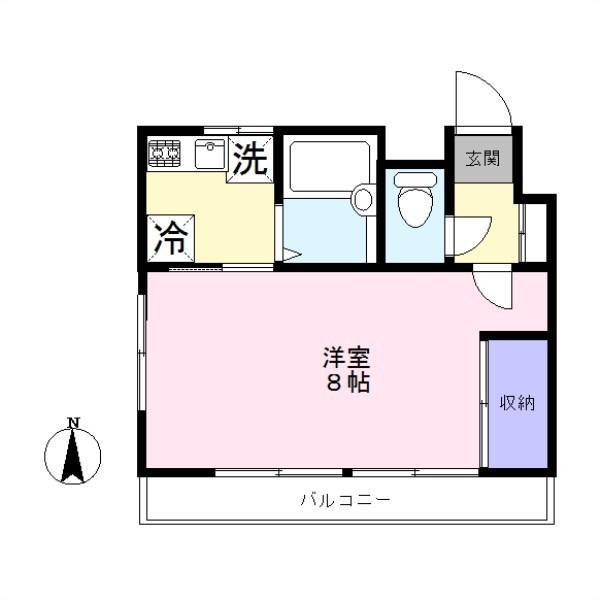 キャッスル田園調布(1K/1階)の間取り写真