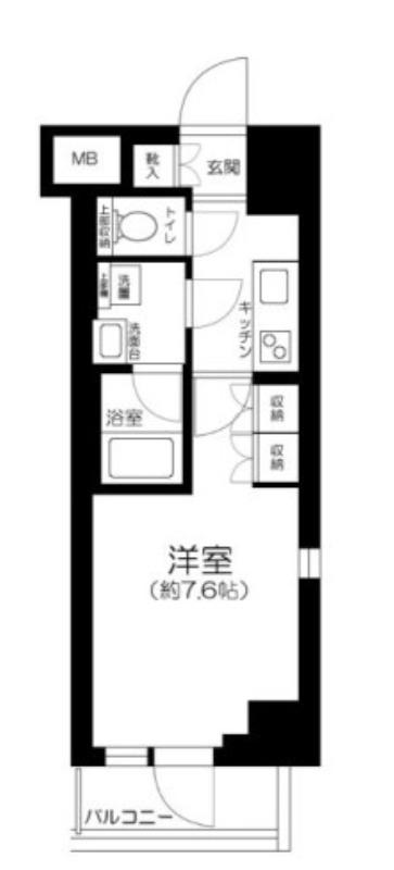 CREVISTA多摩川六郷(1K/3階)の間取り写真