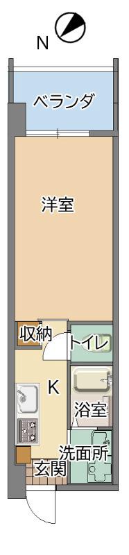 ESAN TERRACE 比屋根(1K/7階)の間取り写真
