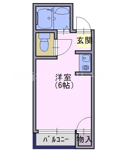 門真プリンスマンション(ワンルーム/1階)の間取り写真