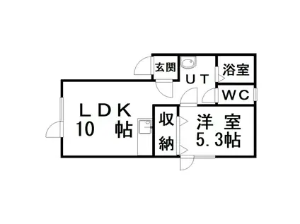 MC25(1LDK/1階)の間取り写真