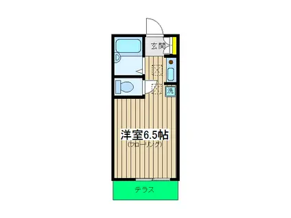 サザンパレス(ワンルーム/1階)の間取り写真