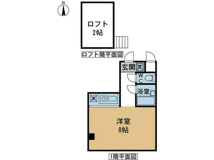 パッサージュI(ワンルーム/3階)の間取り写真