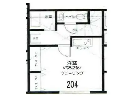 ROW HOUSE 江古田(ワンルーム/2階)の間取り写真