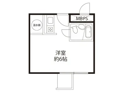 プライム赤坂(ワンルーム/2階)の間取り写真