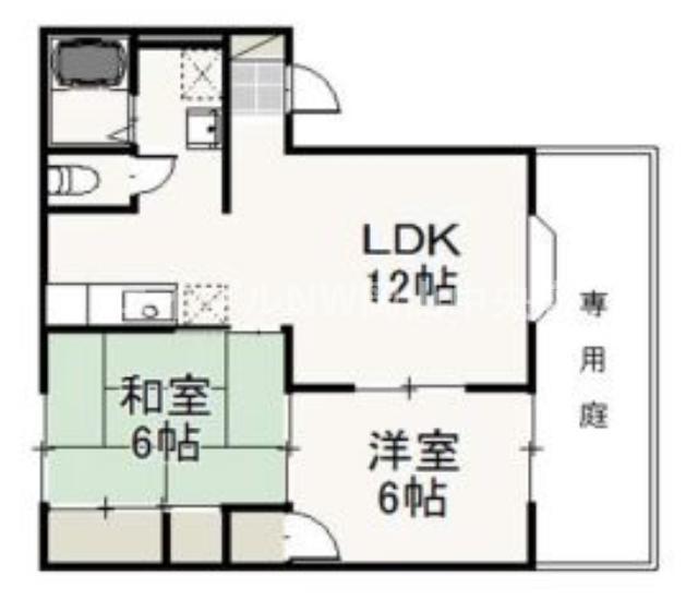 コーポ・カサブランカ(2LDK/2階)の間取り写真