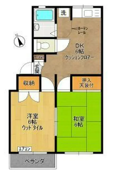 サンフラワーマンション 2階階 間取り