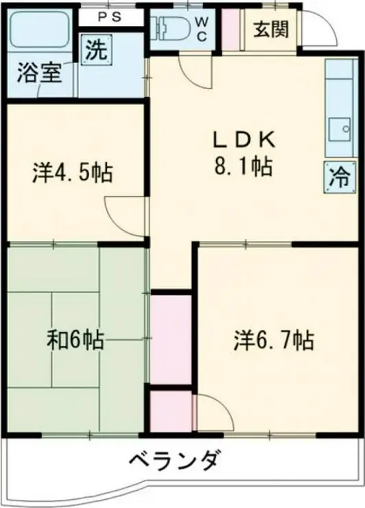 アスティールパレス 3階階 間取り
