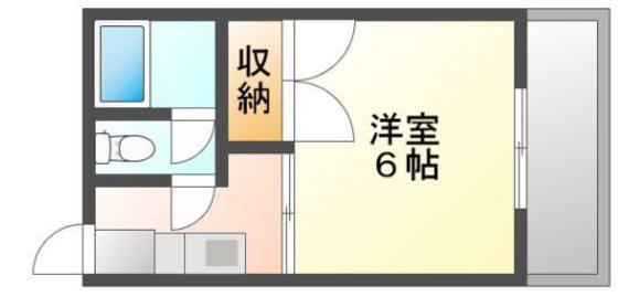 コーポマエダ(1K/1階)の間取り写真