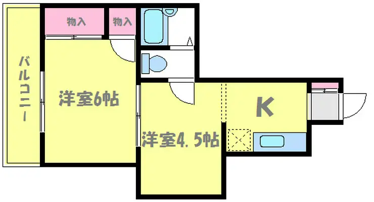 パークハイツ桜木 2階階 間取り