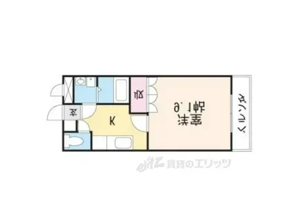 ピア・BELL(1K/2階)の間取り写真
