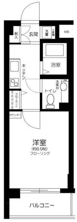 ステージグランデ市谷薬王寺 1階階 間取り