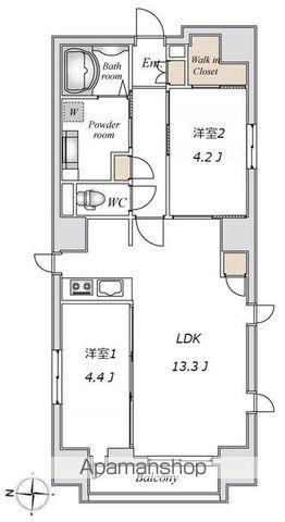 LIVEFLAT錦糸町(2LDK/7階)の間取り写真