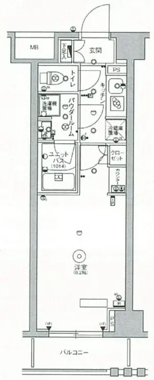 スカイコートヒルズ北新宿 4階階 間取り