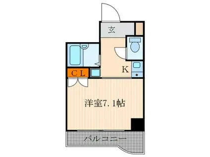 グレース大宮(1K/4階)の間取り写真