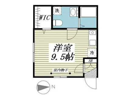 CASA YAMAMOTO(ワンルーム/1階)の間取り写真