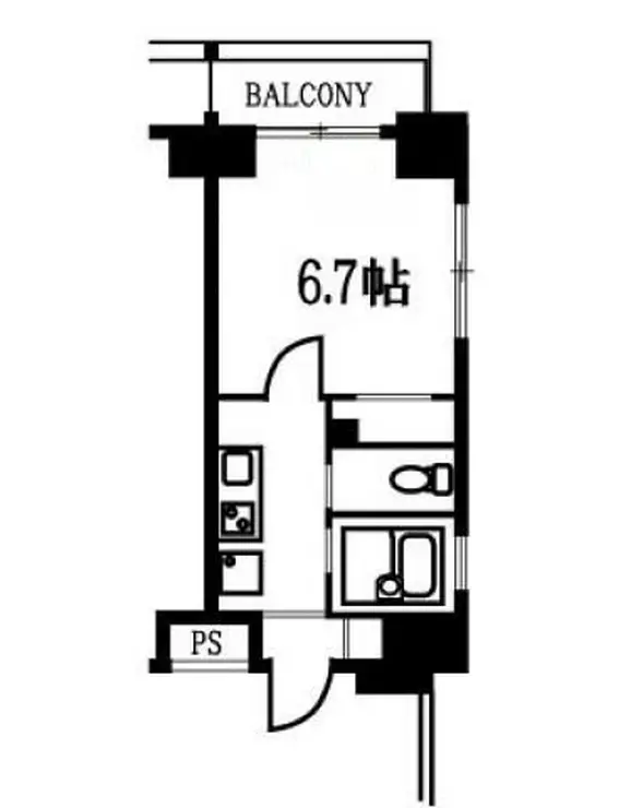 スカイコート月島 1階階 間取り