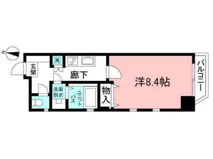 アルファ渋谷(1K/7階)の間取り写真