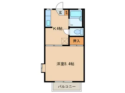 WELL CRIB TOKIWAGI(1DK/1階)の間取り写真