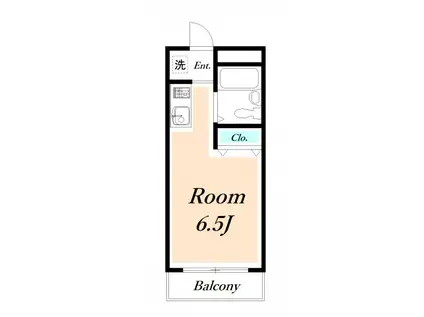 エスパシオV(ワンルーム/3階)の間取り写真