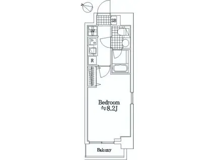 レヴィーガ板橋徳丸(1K/4階)の間取り写真