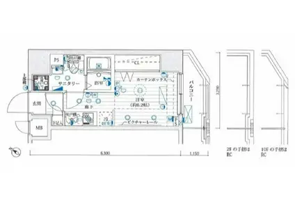 ル・リオン大塚(ワンルーム/5階)の間取り写真