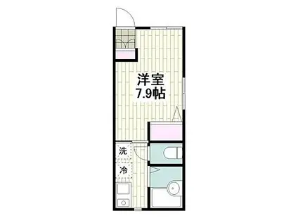 パードゥラK(1K/1階)の間取り写真