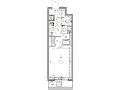 ユリカロゼ成増(1K/2階)の間取り写真