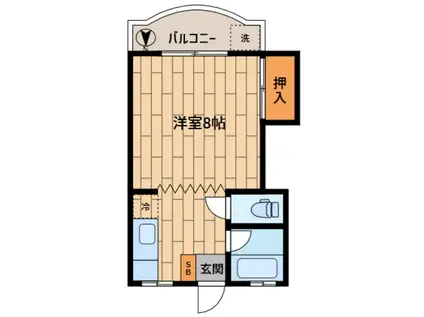 センチュリーマンション(1K/3階)の間取り写真