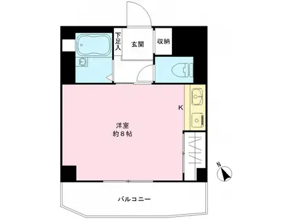 パレ守口(ワンルーム/3階)の間取り写真