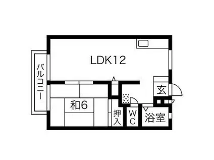 VILLAT11(1LDK/2階)の間取り写真