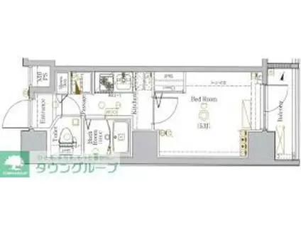 AXAS板橋本町STA.803 100(1K/8階)の間取り写真